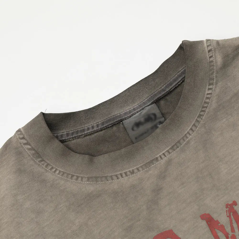 Letter XINGX Printed Round Neck Short Sleeve Novara Shop   Novara Shop