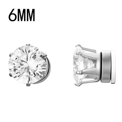 1Pairs Crystal Strong Magnetic Ear Stud Clip Earrings for My Novara Shop   Novara Shop