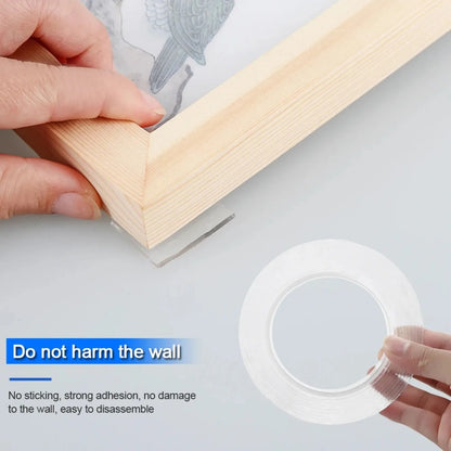 1M/3M/5M Double Sided Transparent Tape - Reusable Waterproof Acrylic Adhesive Nano Tape Novara Shop 1/3/5M Double Sided Tape Transparent Acrylic Reusable Waterproof Adhesive Tracsless Tape Gadget Doble Cara Nano Tapes  Novara Shop  1/3/5M Double Sided Tape Transparent Acrylic Reusable Waterproof Adhesive Tracsless Tape Gadget Doble Cara Nano Tapes