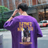 Short Sleeve Men T-shirt Trendy Clothes Summer Loose Half Novara Shop  28.85 Novara Shop Purple / XL  28.85