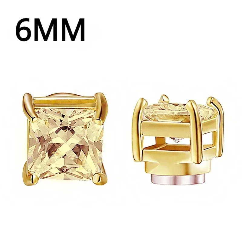 1Pairs Crystal Strong Magnetic Ear Stud Clip Earrings for My Novara Shop   Novara Shop