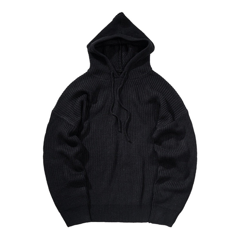 Hooded knit sweater Novara Shop  69.99 Novara Shop Black / XXL  69.99