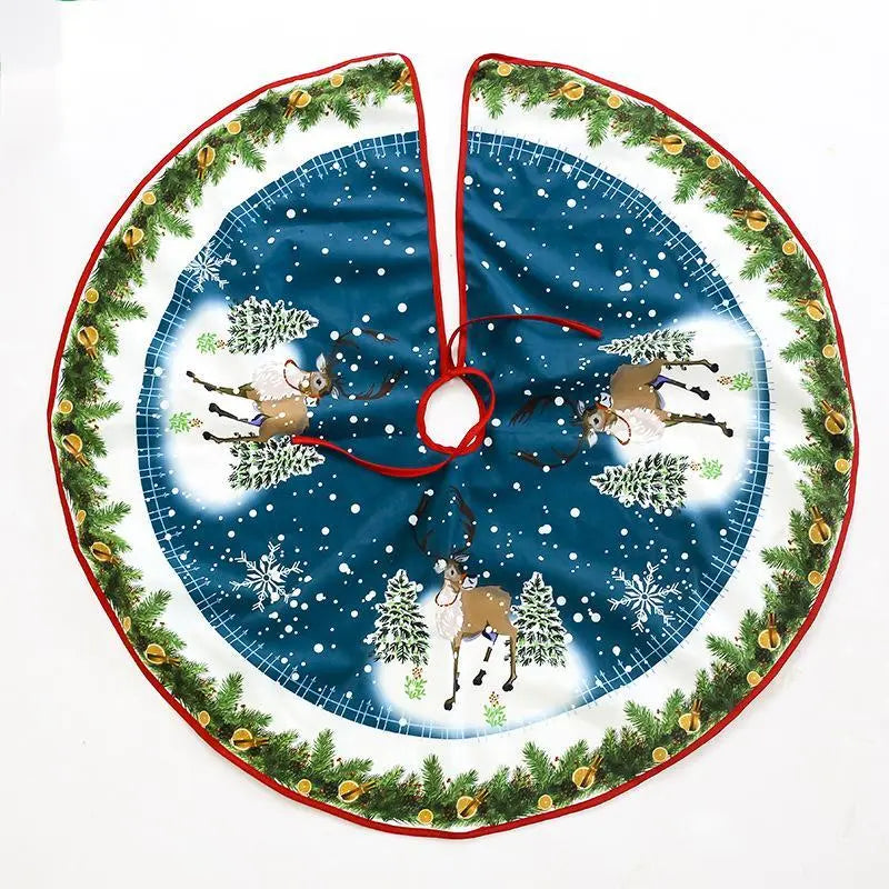Christmas tree skirt Christmas tree decorations Christmas gifts Christmas scene matching - Novarashop