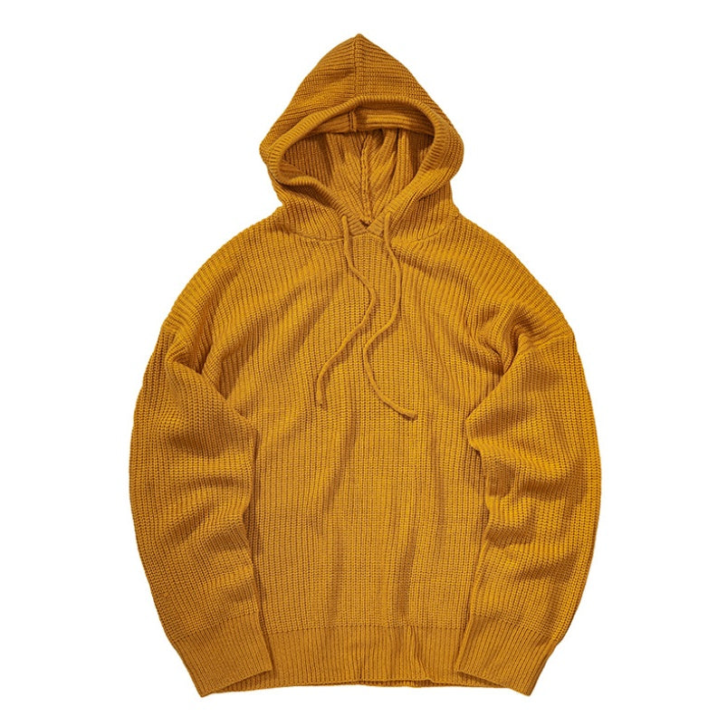 Hooded knit sweater Novara Shop  69.99 Novara Shop Yellow / XXL  69.99