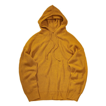 Hooded knit sweater Novara Shop  69.99 Novara Shop Yellow / XXL  69.99