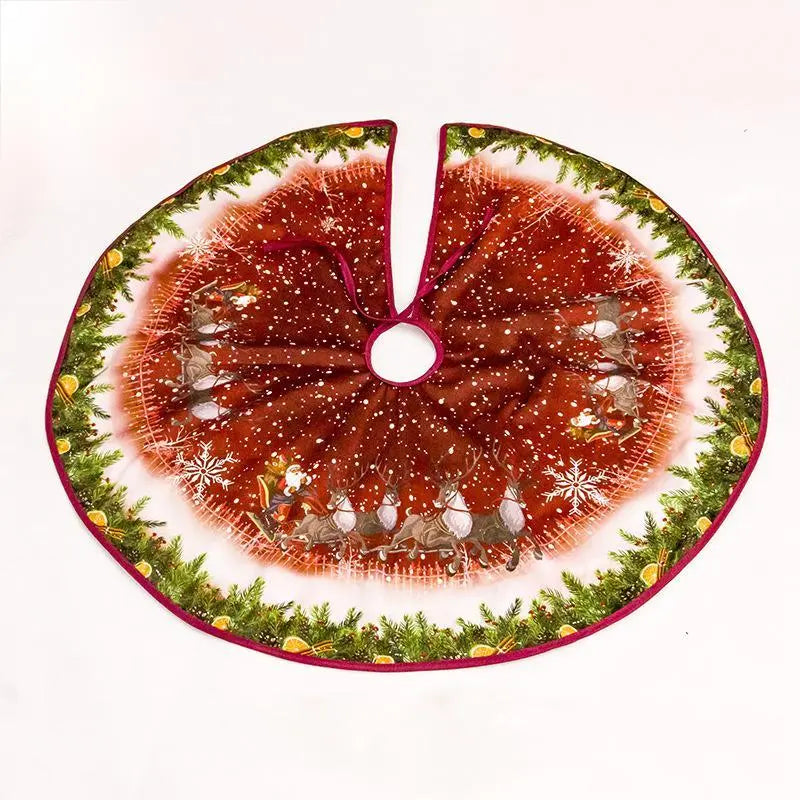 Christmas tree skirt Christmas tree decorations Christmas gifts Christmas scene matching - Novarashop