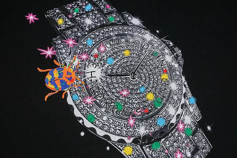 Watch Print Short-sleeved T-shirt Men Novara Shop   Novara Shop