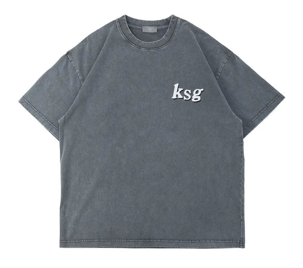 Letter Print Short-Sleeved T-Shirt Men Novara Shop   Novara Shop