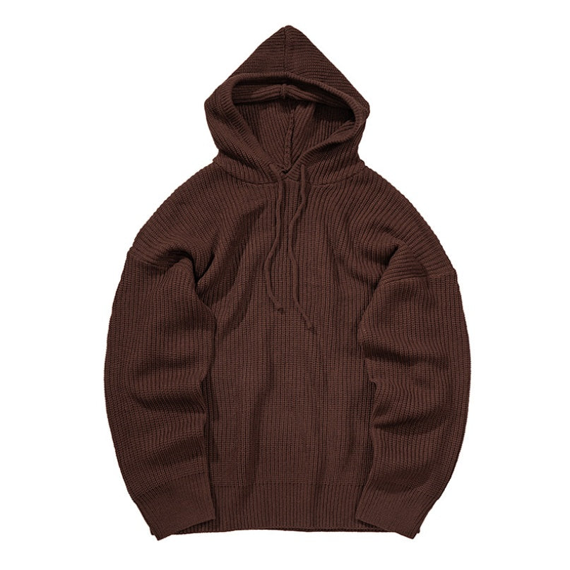 Hooded knit sweater Novara Shop  69.99 Novara Shop Brown / XXL  69.99