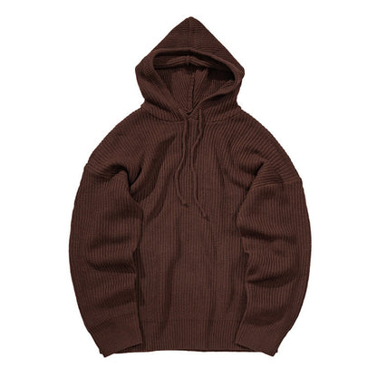 Hooded knit sweater Novara Shop  69.99 Novara Shop Brown / XXL  69.99