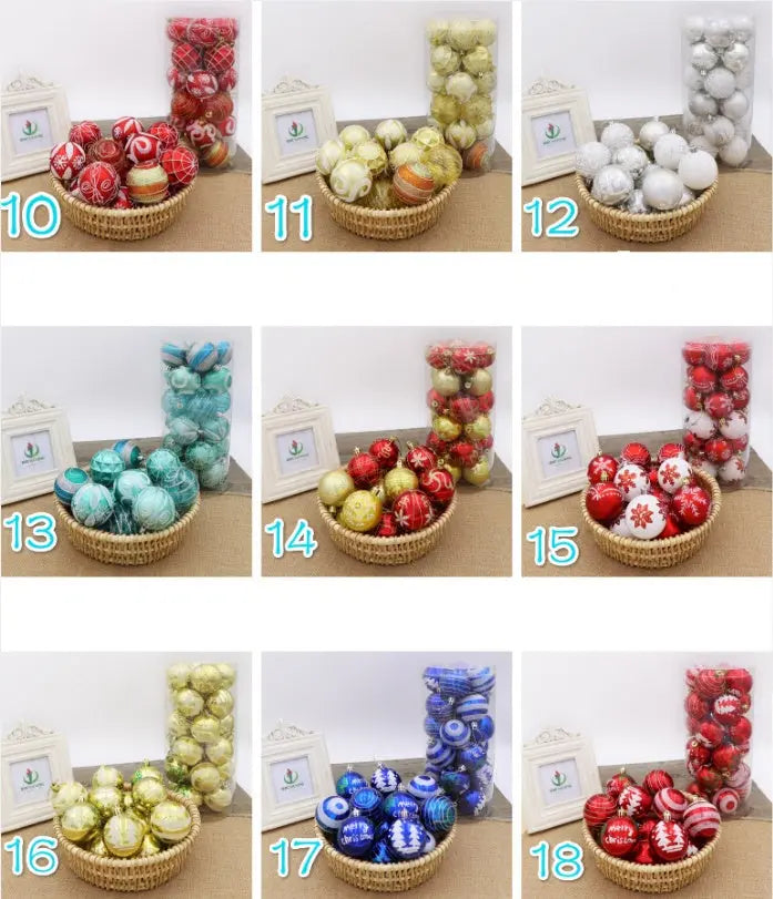 Christmas ball, bright ball, 6cm24, Christmas decorations, Christmas tree, Christmas tree decoration - Novarashop