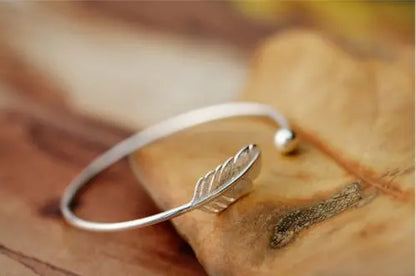 S925 Sterling Silver Leaf Bracelet - Novarashop