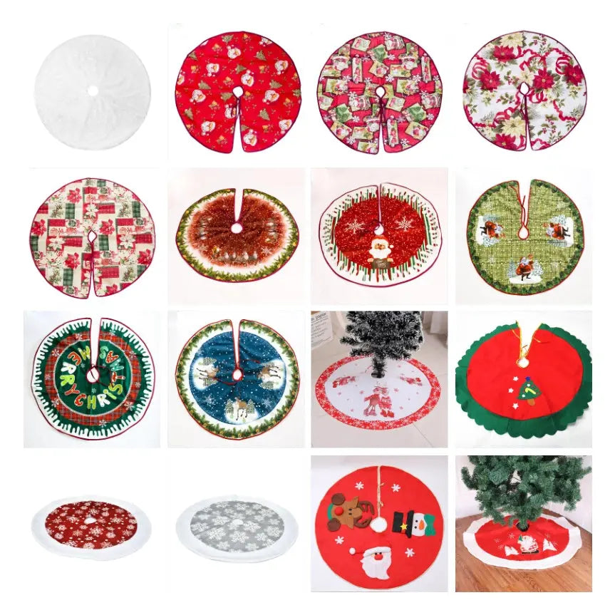 Christmas tree skirt Christmas tree decorations Christmas gifts Christmas scene matching - Novarashop