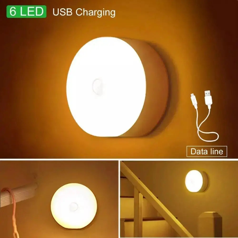 1pc Wireless Motion Sensor Night Light, Bedroom Decor Light, Intelligent Induction Lamp, for Staircase Closet Room Step Lighting Novara Shop   Novara Shop