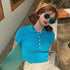 Lapel sweater pullover sweater Novara Shop  28.74 Novara Shop Blue / One size  28.74