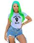 Letter print T-shirt top women Novara Shop Letter print T-shirt top women 22.50 Novara Shop White / XXL Letter print T-shirt top women 22.50