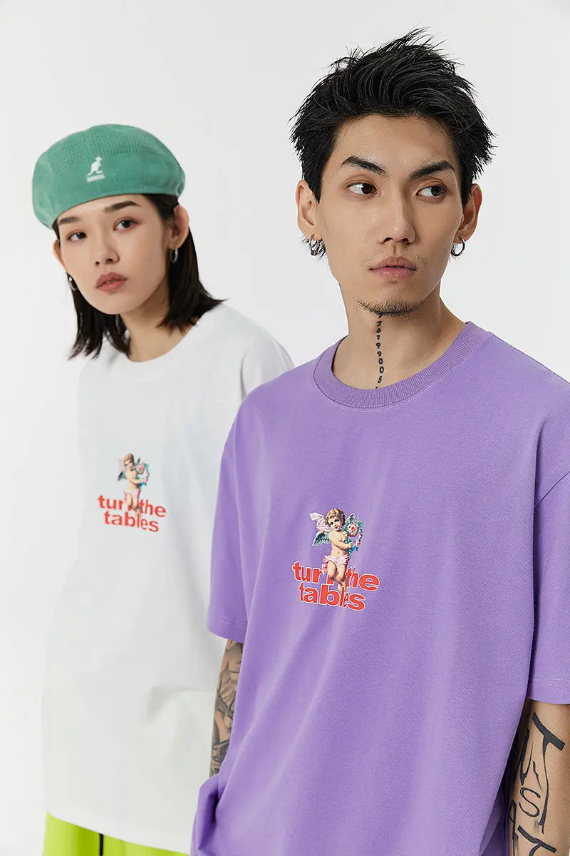 Angel print T-shirt Novara Shop   Novara Shop