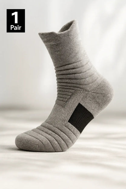1/3 Pairs Anti-slip Football Socks Men Cotton Sock Short Long Tube Soccer Basketball Sport Socks Breathable Deodorous Sock 39-45 Novarashop