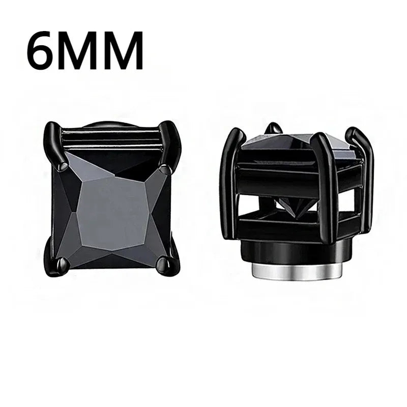 1Pairs Crystal Strong Magnetic Ear Stud Clip Earrings for My Novara Shop   Novara Shop
