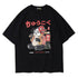 Japanese panda print T-shirt men and women Novara Shop  31.00 Novara Shop Black / XL  31.00