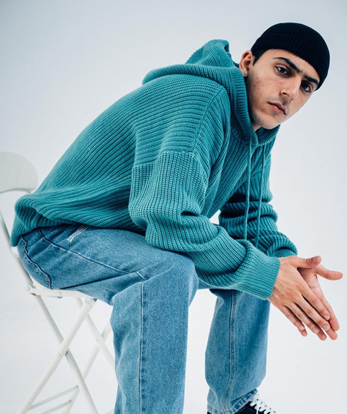 Hooded knit sweater Novara Shop   Novara Shop