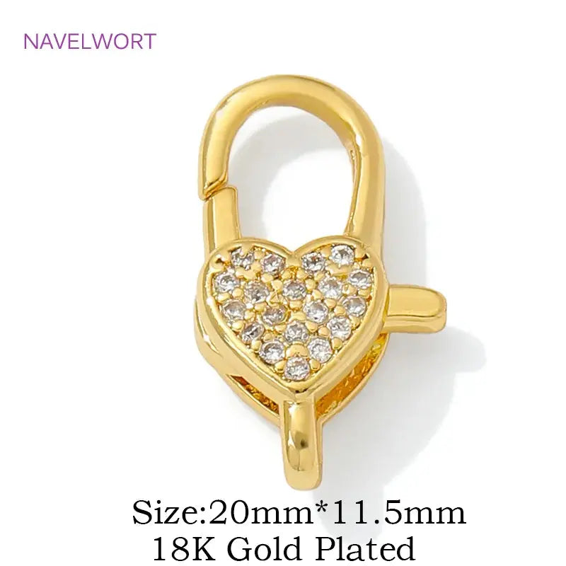 Gold Lobster Clasps | Zircon Lobster Clasp | Novara Shop