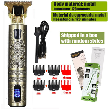 Vintage T9 Hair Clipper Beard Shaving Body Hair Trimmer Clippers Electric Men Haircut Machine 0mm Barber Shaver Novara Shop   Novara Shop
