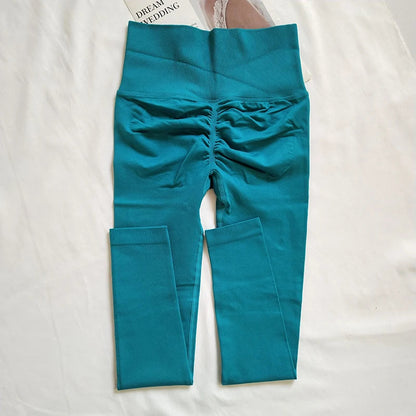 Seamless High Waist Yoga Leggings for Gym, Running, and Sport - Quick Dry Scrunch Butt Pants Novara Shop   Novara Shop