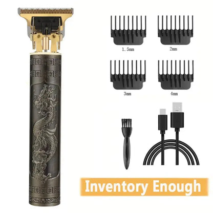 Vintage T9 Hair Clipper Beard Shaving Body Hair Trimmer Clippers Electric Men Haircut Machine 0mm Barber Shaver Novara Shop   Novara Shop
