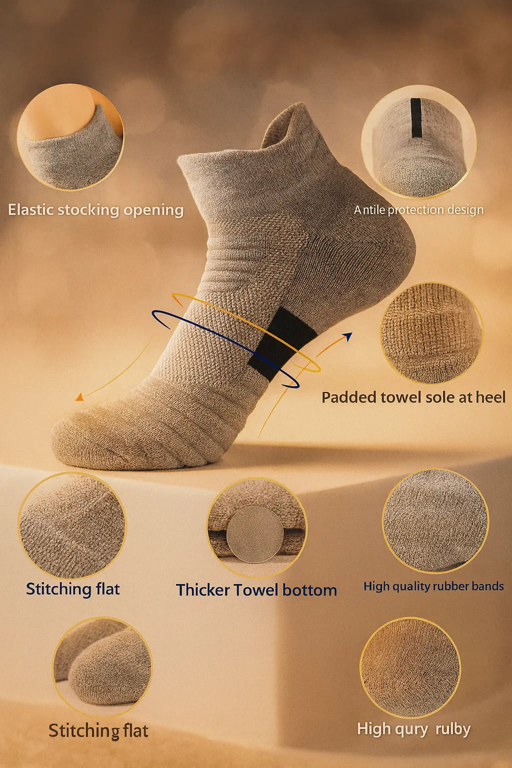 Anti-Slip Football Socks | Men&