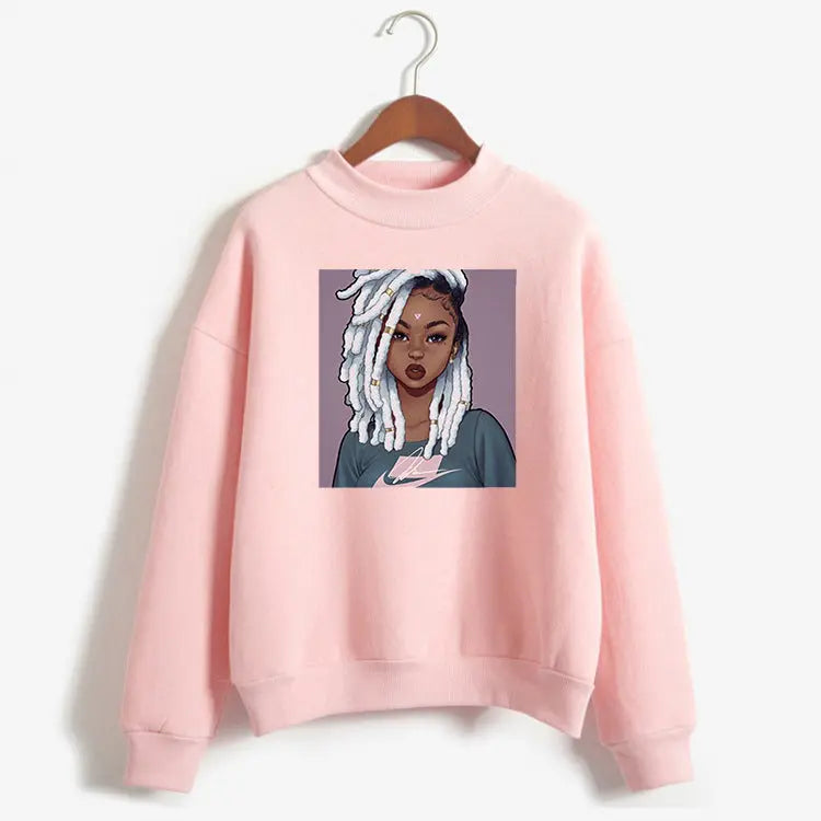 Women Fashion Loose Pink Hoodie Novara Shop  28.65 Novara Shop Pink E / XXL  28.65