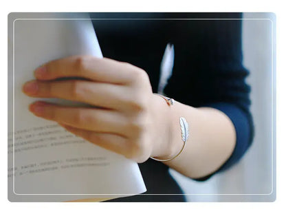 S925 Sterling Silver Leaf Bracelet - Novarashop