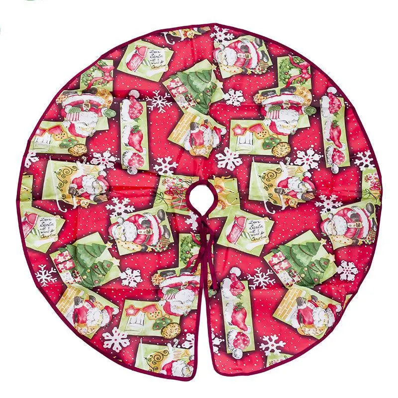 Christmas tree skirt Christmas tree decorations Christmas gifts Christmas scene matching - Novarashop