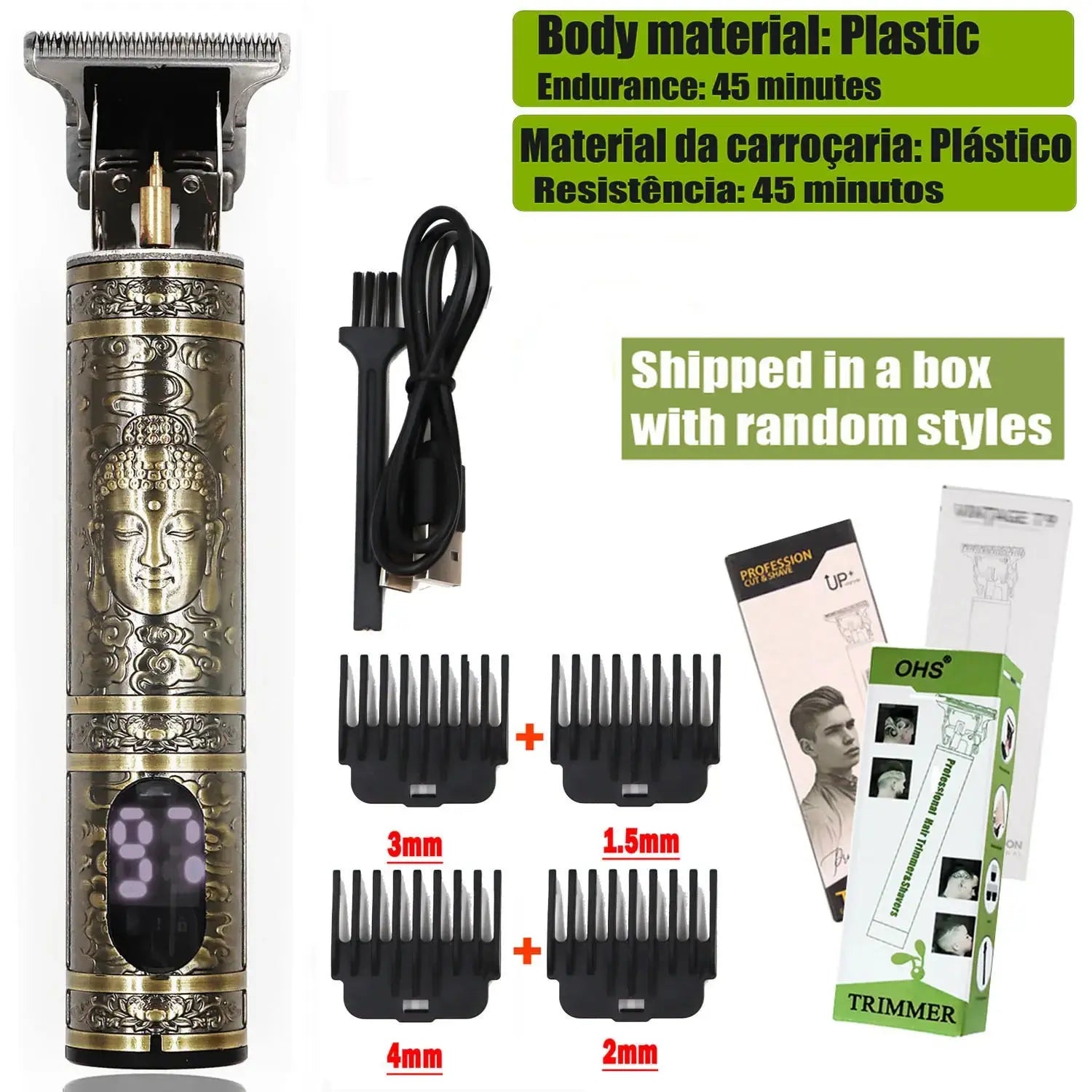 Vintage T9 Hair Clipper Beard Shaving Body Hair Trimmer Clippers Electric Men Haircut Machine 0mm Barber Shaver Novara Shop   Novara Shop