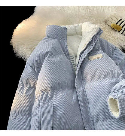 Thickened Double-sided Wear Berber Fleece Cotton Coat Cotton-padded Clothes For Men And Women Novara Shop  118.80 Novara Shop Moonlight Blue / XL  118.80