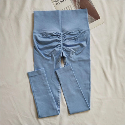 Seamless High Waist Yoga Leggings for Gym, Running, and Sport - Quick Dry Scrunch Butt Pants Novara Shop   Novara Shop