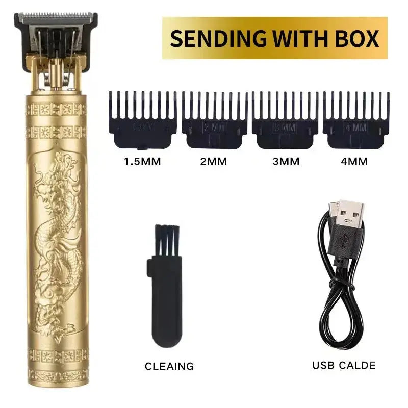 Vintage T9 Hair Clipper Beard Shaving Body Hair Trimmer Clippers Electric Men Haircut Machine 0mm Barber Shaver Novara Shop   Novara Shop