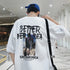 Short Sleeve Men T-shirt Trendy Clothes Summer Loose Half Novara Shop  28.85 Novara Shop White / XL  28.85
