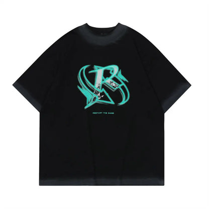 Letter Print Short-sleeve T-shirt Men Novara Shop Letter Print Short-sleeve T-shirt Men 41.79 Novara Shop Black / XL Letter Print Short-sleeve T-shirt Men 41.79