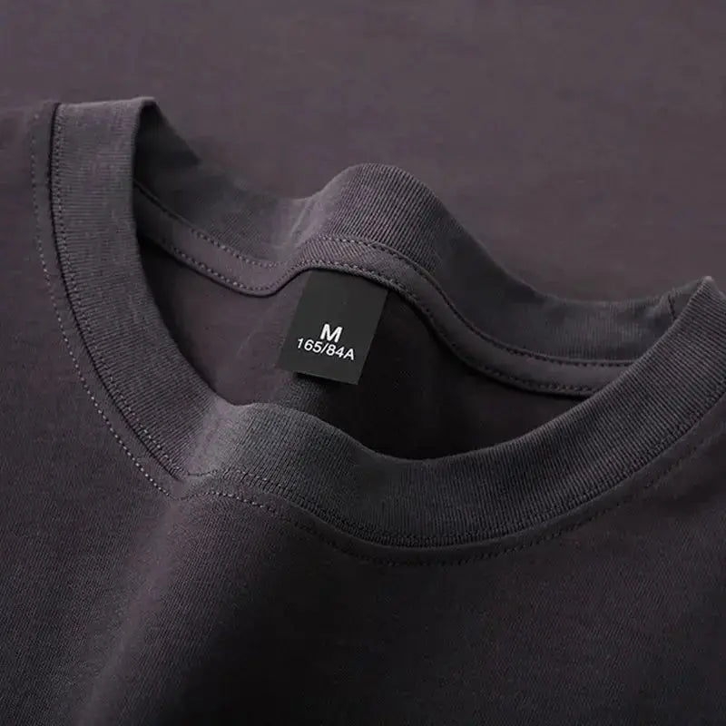 600grams 100% Cotton Men Oversized Heavyweight T Shirt Summer Women Short Sleeve Top Casual Men&