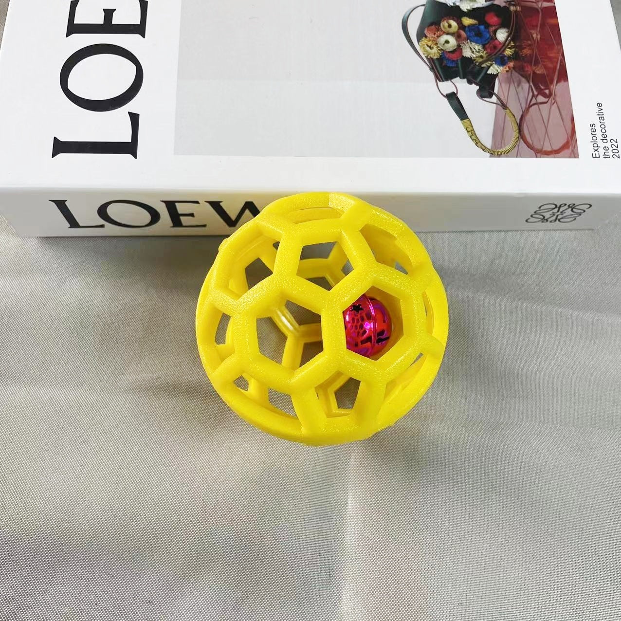 Dog Chew Ball Toy TPR Pets Interactive Training Toys For Small Large Dog Teeth Cleaning Molar Supplies Outdoor Pets Ball Toy Novara Shop  23.99 Novara Shop Yellow Bell Ball 9cm  23.99