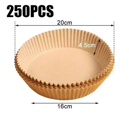 50pcs/set Air Fryer Disposable Paper Parchment Wood Pulp Steamer Cheesecake Air Fryer Accessories Baking Paper For Air Fryer Novara Shop   Novara Shop