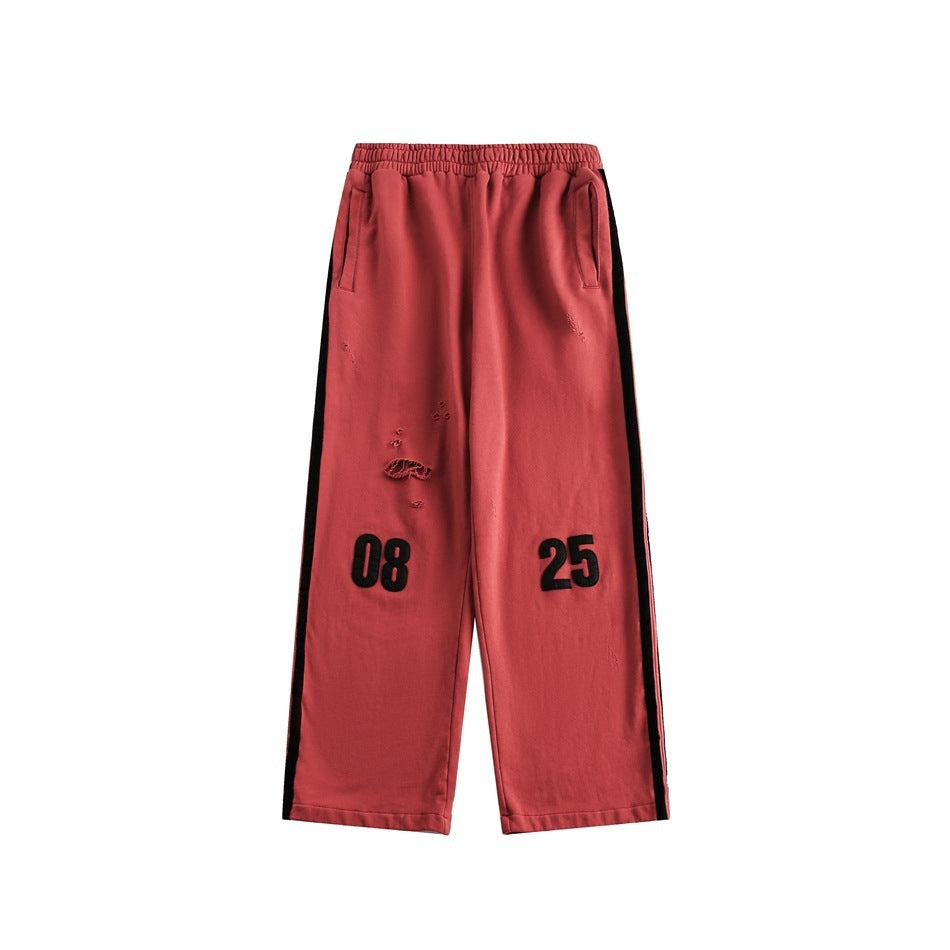 American Striped Sports Trousers For Men And Women Novara Shop  65.04 Novara Shop Red / XXL  65.04
