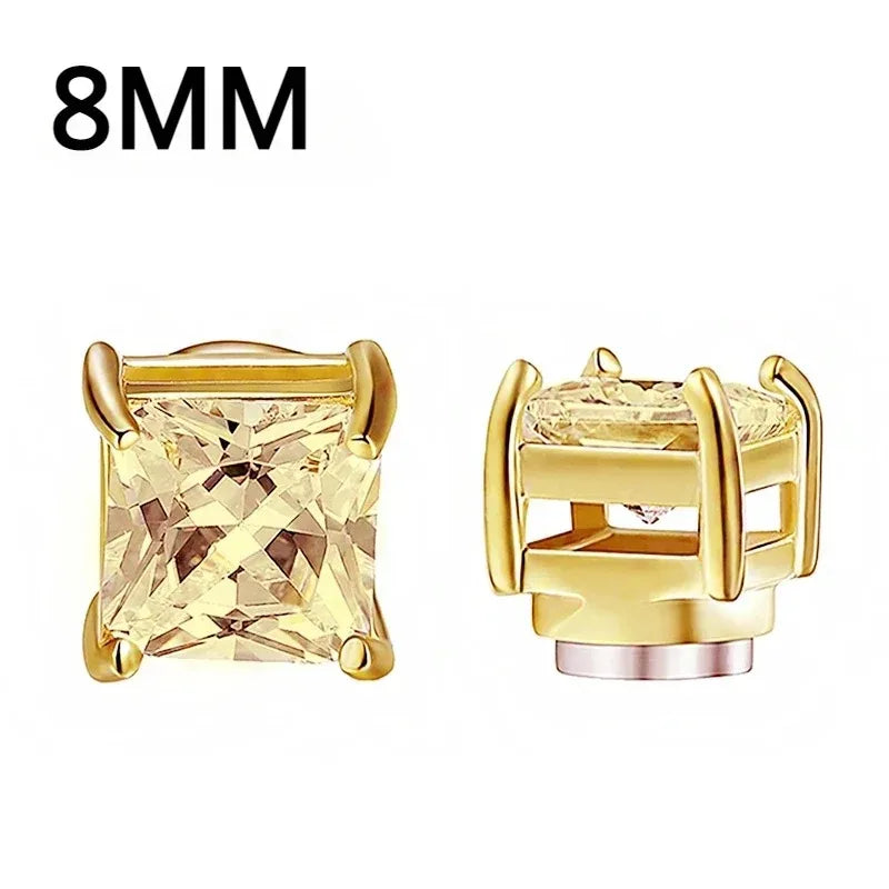1Pairs Crystal Strong Magnetic Ear Stud Clip Earrings for My Novara Shop   Novara Shop