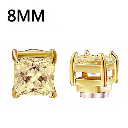 1Pairs Crystal Strong Magnetic Ear Stud Clip Earrings for My Novara Shop   Novara Shop
