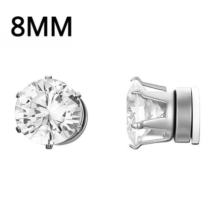1Pairs Crystal Strong Magnetic Ear Stud Clip Earrings for My Novara Shop   Novara Shop