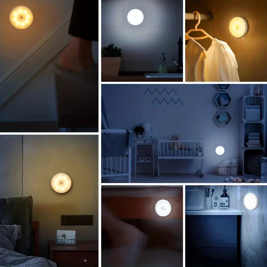 1pc Wireless Motion Sensor Night Light, Bedroom Decor Light, Intelligent Induction Lamp, for Staircase Closet Room Step Lighting Novara Shop   Novara Shop