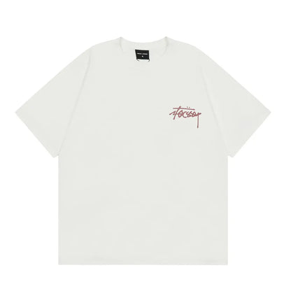 Fashion Letter Print Short-sleeve T-shirt Men Novara Shop   Novara Shop