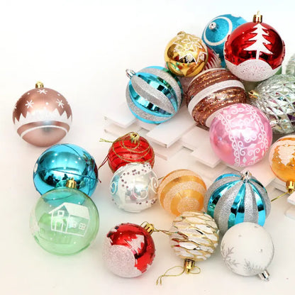 Christmas ball, bright ball, 6cm24, Christmas decorations, Christmas tree, Christmas tree decoration - Novarashop
