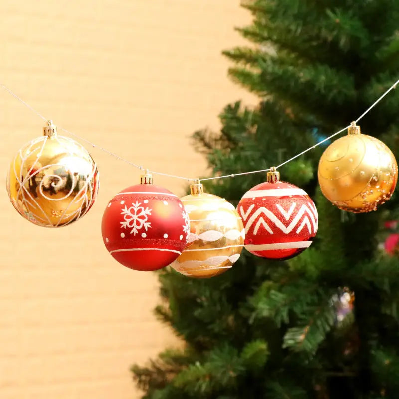 Christmas ball, bright ball, 6cm24, Christmas decorations, Christmas tree, Christmas tree decoration - Novarashop